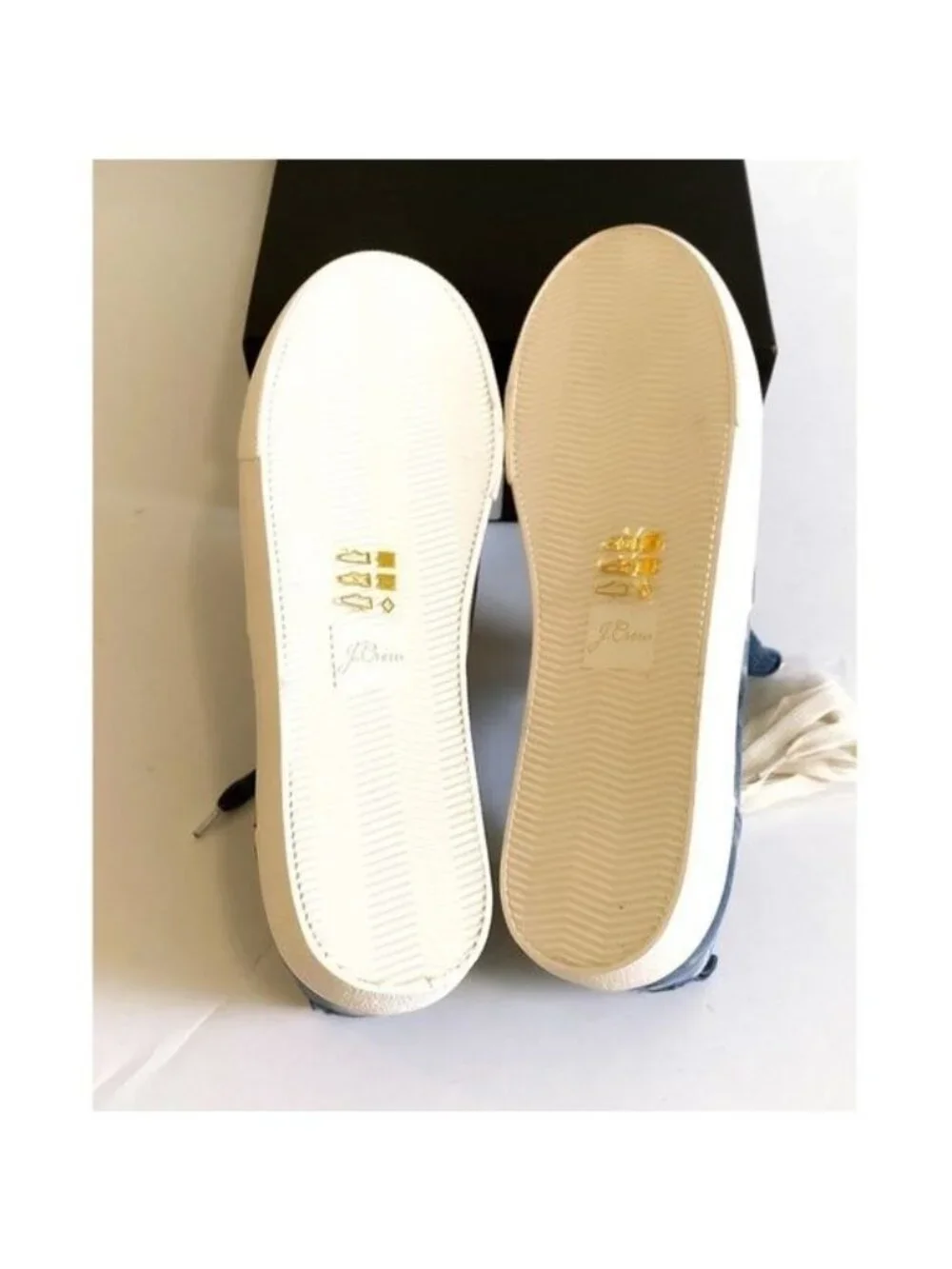 NIB J. Crew Blue Lace up Harbor Sneaker In Tie-dye